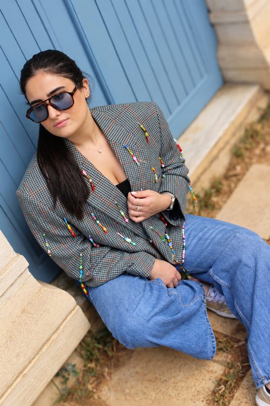 Cropped Green Checks M/L *LEBANON EXCLUSIVE*