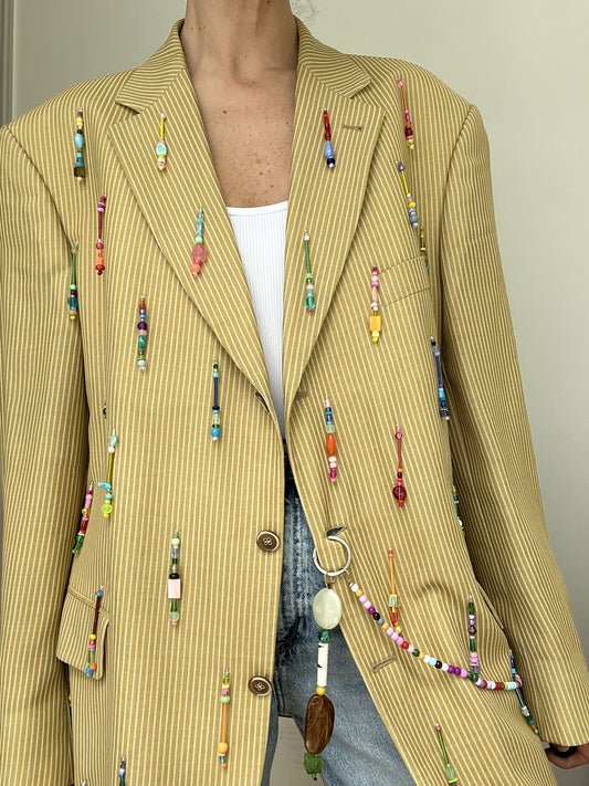Sunshine Rainbow Beaded Blazer link