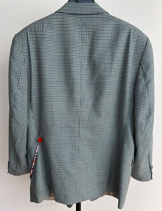 Checks Green Blazer s/m