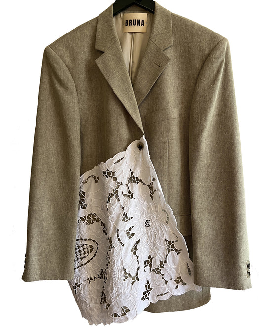Dandelion Lace Beaded Blazer