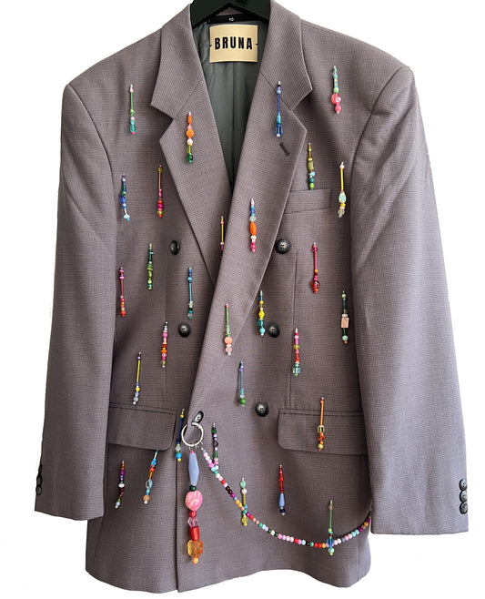 Lilac Rainbow Beaded Blazer link